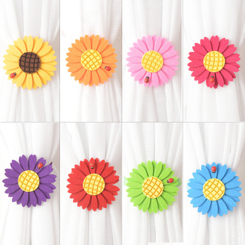 Sonnenblumenschwergängigkeitsvorhangzusatzhalter dekorative magnetische Vorhang-Schnalle